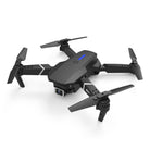 E88 drone with dual cameras and sleek black design, ideal for capturing stunning 4K aerial photography drone shots