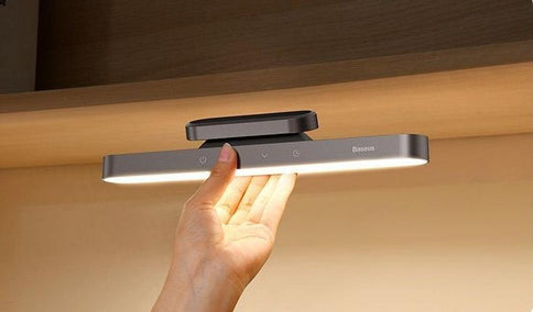 Magnetic charging lamp for dormitory with stepless dimming feature, ideal for study and reading tasks in compact spaces