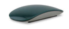 Wireless silent Bluetooth mouse with a sleek green design and ergonomic shape for comfortable use