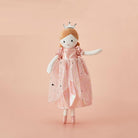 Adorable ballet doll toy for girls, featuring a princess crown and a pink shimmering dress, perfect for imaginative play