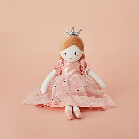 Adorable ballet doll toys for girls featuring a princess in a pink dress with a sparkling crown, perfect for imaginative play