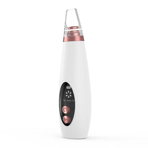 White and rose gold blackhead pore vacuum cleaner, ideal for acne removal and skincare, the best pore cleaner for skin