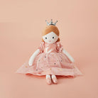 Adorable ballet doll toys for girls wearing a sparkling pink dress and a silver crown, perfect for imaginative play.