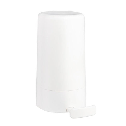 Wall mounted soap grinder by Highfre in sleek white design, perfect for convenient dry storage and organization