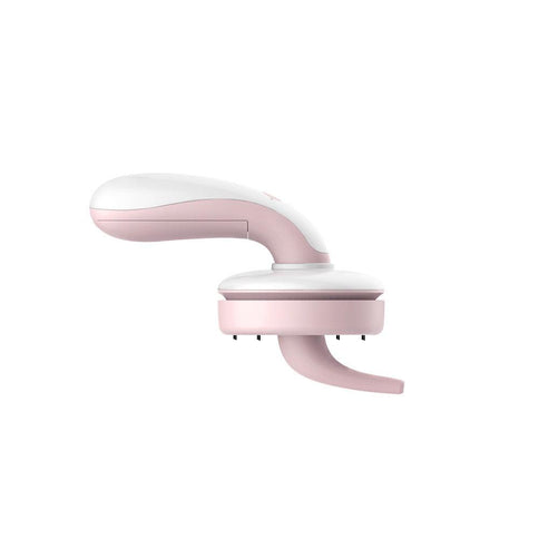 Compact USB desktop vacuum for home with a sleek pink and white design, perfect for quick clean-ups