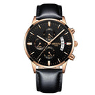 Nibosi Luxury Men's Chronograph Watch in Brown