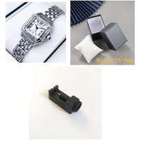 Stylish waterproof women's fashion watch with a square face and silver stainless steel band, perfect for any outfit