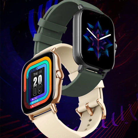 Smart Watch GT20 in green and gold designs, showcasing features for fitness tracking as a Bluetooth smart watch for exercise