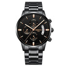 Nibosi Luxury Men's Chronograph Watch in Brown