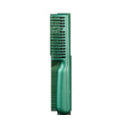 Portable 2 in 1 negative ion hair comb in green, designed for easy USB charging and smoothing hair with negative ions.