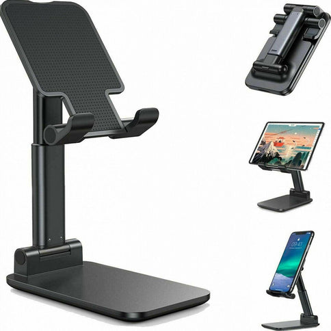 Adjustable cell phone stand featuring a sleek design, sturdy base, and comfortable viewing angles for smartphones and tablets