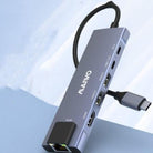 KH06RH1 six-in-one Steam Deck dock with multiple ports including HDMI, USB, and Ethernet for expanded connectivity