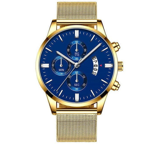 Stylish Business Mesh Band Watch for Men - Luxury Quartz